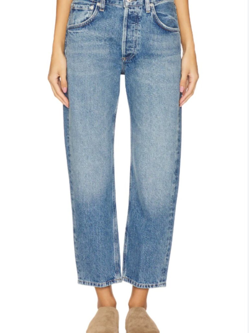 NWT Citizens of Humanity Winslow Cropped Boyfriend Jeans in Pacifica, Size 29
